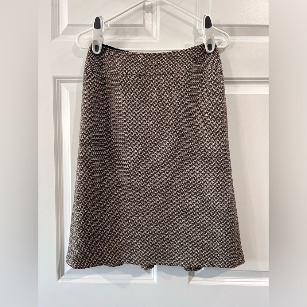 Lafayette 148 100% Wool Tulip Pleat Pencil Skirt Size 4 Old Money Career Preppy